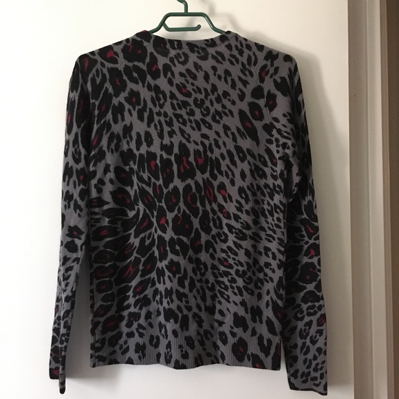 NWT EQUIPMENT Sloane Crew 100% Cashmere Cheetah Print Sweater XS - Picture 5 of 6